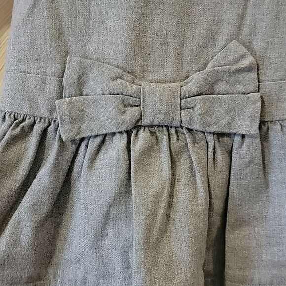 JANIE AND JACK 2-PIECE GRAY ROMPER DRESS AND ONESIE, SIZE 6-12 MONTHS - Picture 3 of 14
